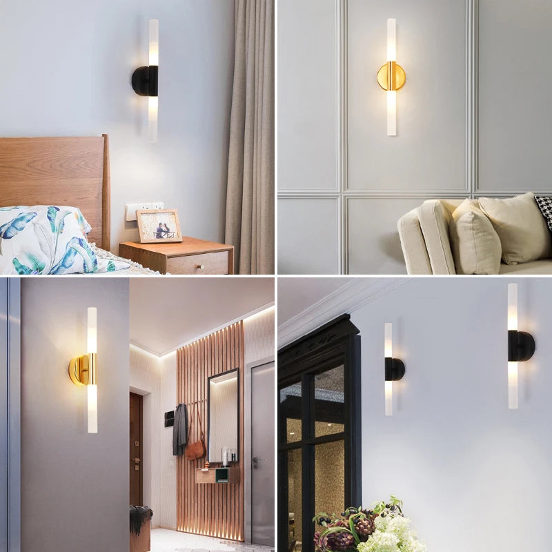 Modern Metal Tube LED Wall Lamp